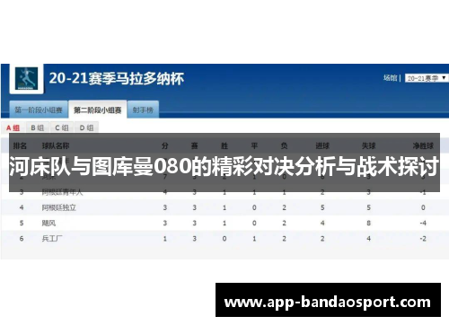 河床队与图库曼080的精彩对决分析与战术探讨